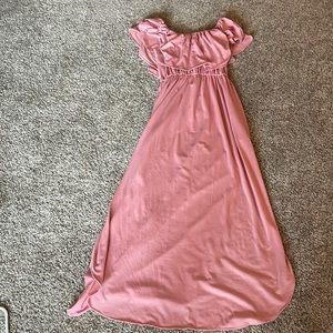 Off shoulder pink dress medium